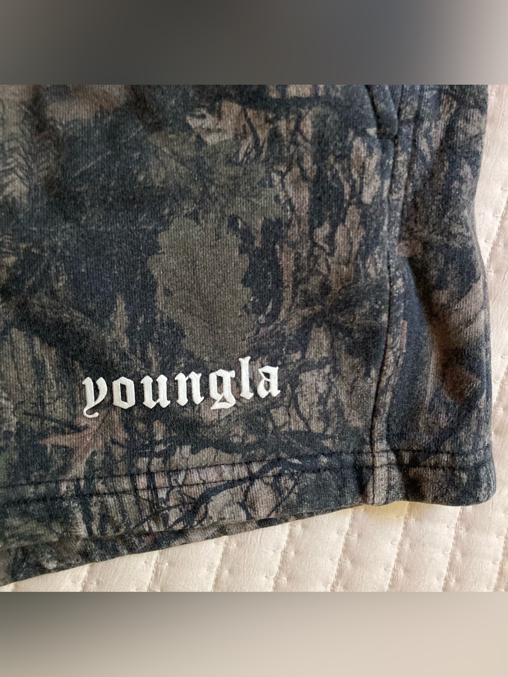 YoungLA Tree Camo Athletic Shorts Men’s Small 4” Cotton Gym Lifting 1118 - Picture 6 of 10